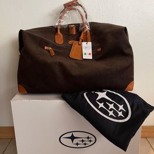 Italian Leather Travel Bag for a Subaru Lover or Enthusiast.